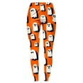 thumbnail image 4 of CAUYDY Women's Brushed Christmas Halloween Ankle Length Seasonal Printed Leggings(Orange,XXL), 4 of 7