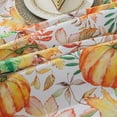 thumbnail image 4 of Autumns Thanksgiving Tablecloth,Fall Pumpkin Maple Leaf Harvest Country Table Cloth, Easy Care Wipeable Reusable Table Cover (60 X 84 INCH,Rectangle), 4 of 6