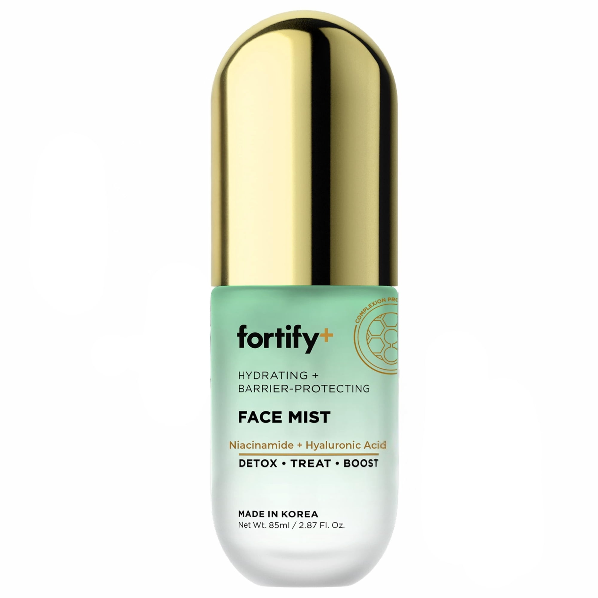 Fortify Skincare Niacinamide & Hyaluronic Acid Face Mist – 3-in-1: Detox, Treat, Boost – Hydrating, Soothing, Anti-Aging Facial Spray – Dermatologist Tested Korean Skin Care – Clean Beauty – 2.87 Oz