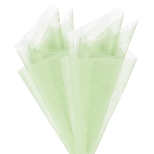 Uxcell Papel de Envoltura de Flores Coreano de 20 Hojas, Papel de Envoltura Floral para Empaque de Regalos, Verde