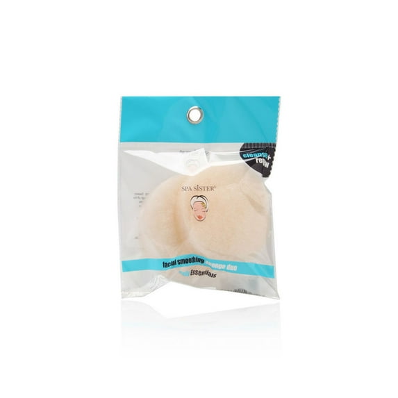 Spa Sister Daily Essentials Facial Smoothing Sponge Duo Peach