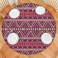 thumbnail image 2 of Boho Tablecloth Waterproof Oxford Fabric Elastic Hem for 45-52” Table, Ideal for Travel, Picnics, and Casual Meals, 2 of 7