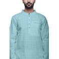 thumbnail image 6 of Atasi Mens Summer Kurta Shirt Printed Long Kurta Cotton Poplin Ethnic Shirt, 6 of 7
