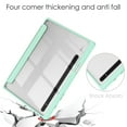 thumbnail image 6 of Case for Samsung Galaxy Tab S9 2023/Tab S8 2022/Tab S7 2020 11 inch with [S Pen Holder], [Tri-Fold Flip Kickstand] Shockproof Protective Transparent Clear Back Tablet Cover, Mintgreen, 6 of 8