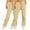Khaki, variant on Joggers Pants for Women 2 Pack Fleece Sweatpants Drawstring Lightweight Elastic Waist Sweatpant Lounge Pants Loose Fit Solid Pajama Pants Black,M