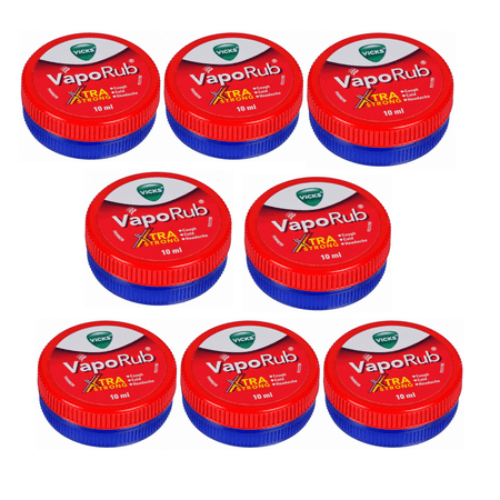 Vicks VapoRub Xtra Strong Balm 10ml Each – Pack of 8