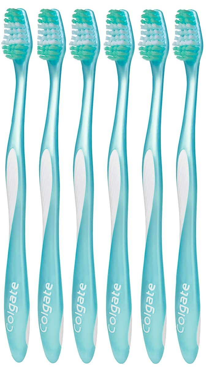 Colgate Wave Compact Head Toothbrush, Comfort Fit, Soft (Colors Vary