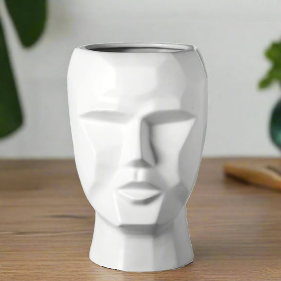 Mavrik Pixelated Head Ceramic Pot