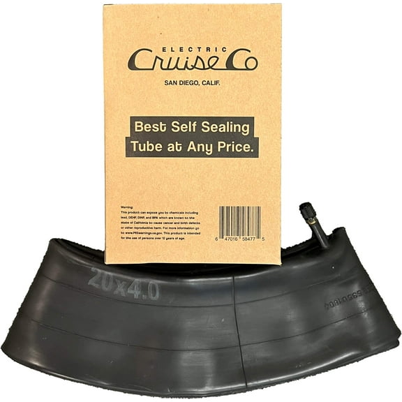 20x4 Fat Tire Self Sealing Bicycle Tube - Schrader Valve - Heavy Duty E-Bike Tube