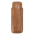 thumbnail image 2 of Travel Cigar Case, Smoothly Edge Routing Leather Comfortable Touch Stylish Crack Resistant Cigar Case  for Car, 2 of 7