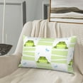 thumbnail image 5 of Fuzoiu Frogs and Dragonflies Print Fuzzy Pillowcases, Super Soft Pillow Case Cover with Zipper for Bedroom, Sofa, Couch,Cozy Pillow Shams for All Seasons-16"x24", 5 of 6