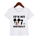 thumbnail image 3 of Ropa infantil con estampado de Mickey Mouse de Disney, es mi cumpleaños de 1, 2, 3, 4, 5, 6, 7, 8 y 9 años, camisetas para niños y niñas, lindas camisetas para bebés y niños, 3 of 5