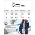 Eytino Plus Size Denim Jacket for Women Long Sleeve Boyfriend Jean