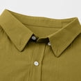 thumbnail image 7 of Men's Loose Classic Lapel Multi Pocket Button Down Long Sleeve Work Shirt for Spring Fall Industrial Style,Ginger,M, 7 of 7