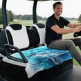 thumbnail image 5 of XYZCANDO Sea Turtle Print 2-Seater Golf Cart Seat Cover with 4 Storage Pockets | Non-Slip Washable Universal Protector, 5 of 8