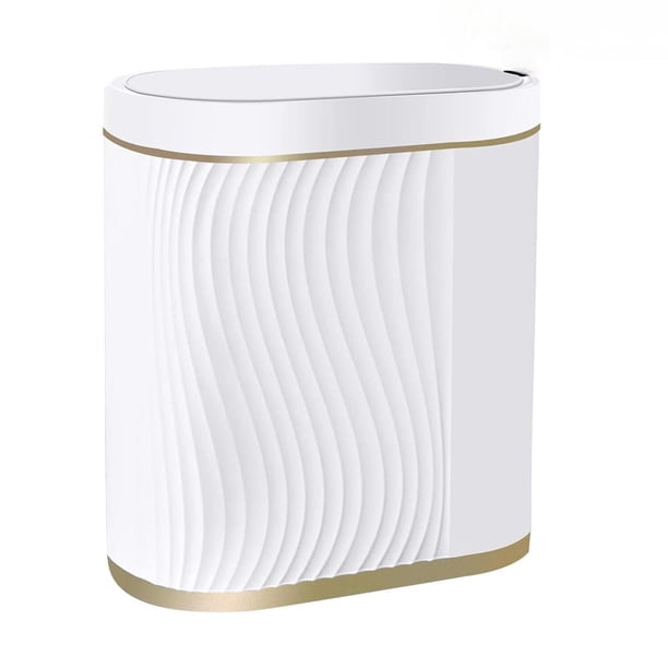 Botes de Basura,8L Cubo De Basura Automático Con Sensor Para Baño,Cubo de Basura de Plástico,Botes de Basura Inteligente,inteligente con tapa,para Inodoro