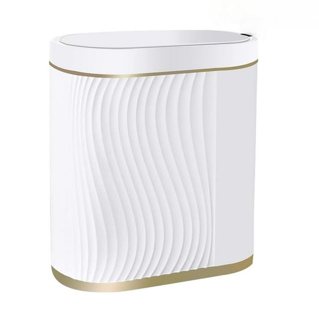 Botes de Basura,8L Cubo De Basura Automático Con Sensor Para Baño,Cubo de Basura de Plástico,Botes de Basura Inteligente,inteligente con tapa,para Inodoro