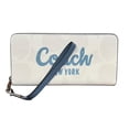 thumbnail image 2 of Cartera Coach blanca con logo centrado en color azul, 2 of 4