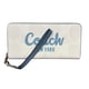 thumbnail image 2 of Cartera Coach blanca con logo centrado en color azul, 2 of 4