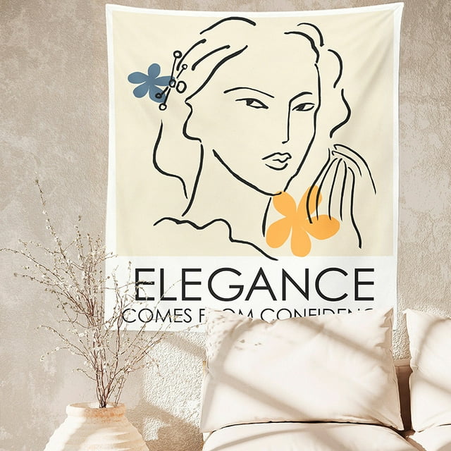Tapestry Elegance Beauty para pared de habitación, 150 x 100 cm