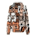 thumbnail image 5 of Women's Plus Size Essentials Hoodie Fashion Tops Trendy Loose Sweatshirts Long Sleeve Cute Print Patchwork Hooded Pullover Fall Clothes With Pocket Up to 65% off, 5 of 5