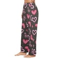 thumbnail image 2 of Ladies Sleeping Pajama Pants - Licorice Hearts - Women's Pajamas - S, 2 of 5