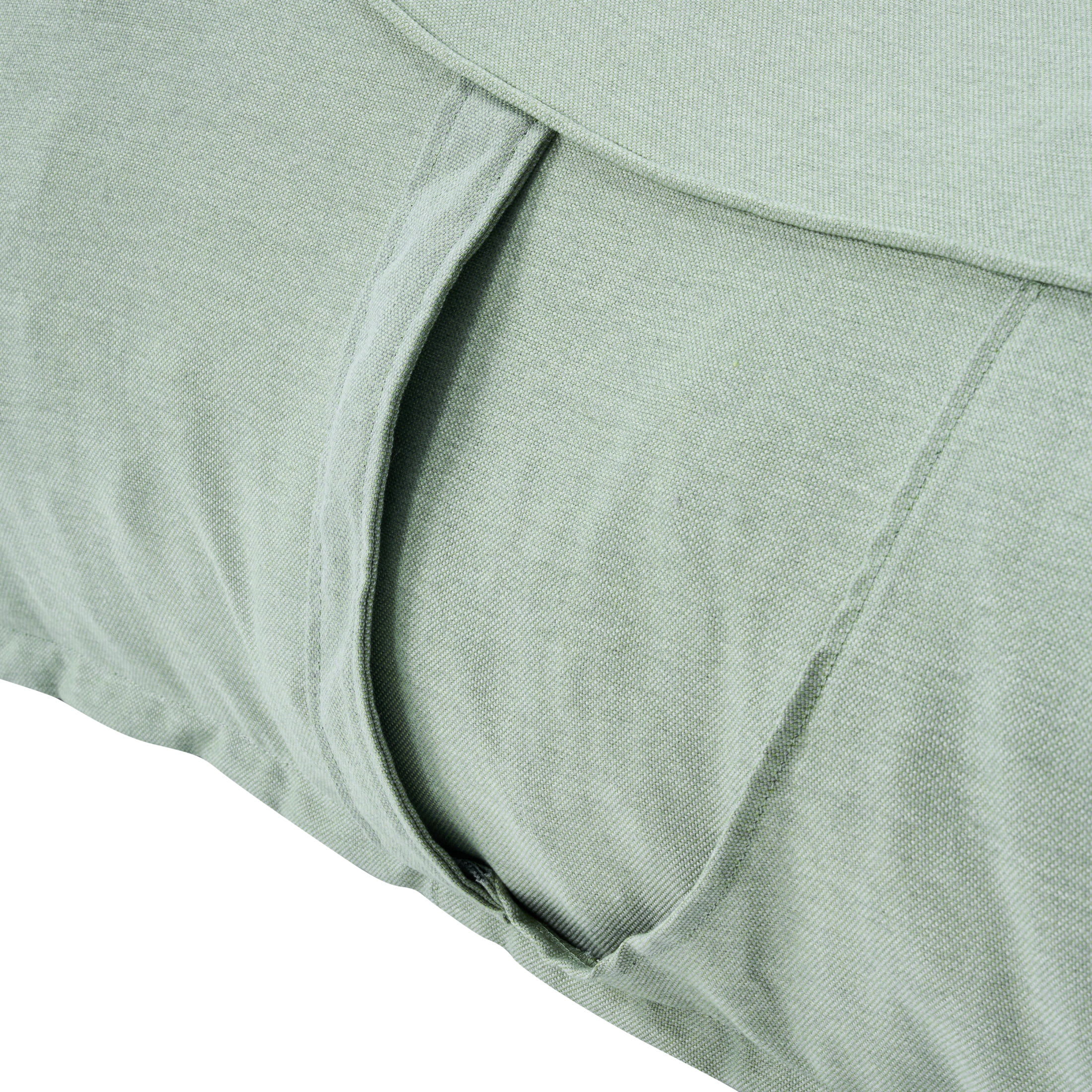Christopher Knight Home 71" Outdoor Bean Bag Lounge Chair with Headrest Pillow, Plush Foam Fill, Mint