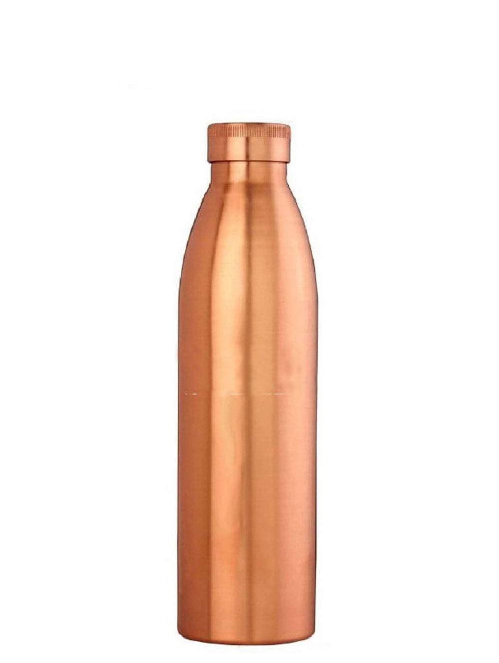 100% Pure Copper Water Bottle For Yoga Ayurveda Health Benefits 950 Ml Hammered 