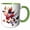 Green/White, variant on , Cute Cupid Cow Illustration, 11oz Mug