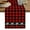 Red, variant on Sage Green Black Table Runner, Farmhouse Vintage Bear Buffalo Plaid Washable Cotton Linen Table Runners 36 Inches Long, Dresser Scarf Runner for Nightstand/End Tables/Round Tables 13''x36''