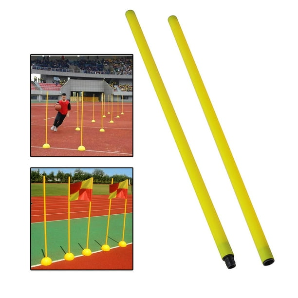 Marcador de entrenamiento Poste de señal de fútbol de llevar Obstáculos multipropósito de alta calidad Obstáculos para entrenamiento físico Poste de señal de 2 piezas Soledad Marcadores de entrenamiento de fútbol