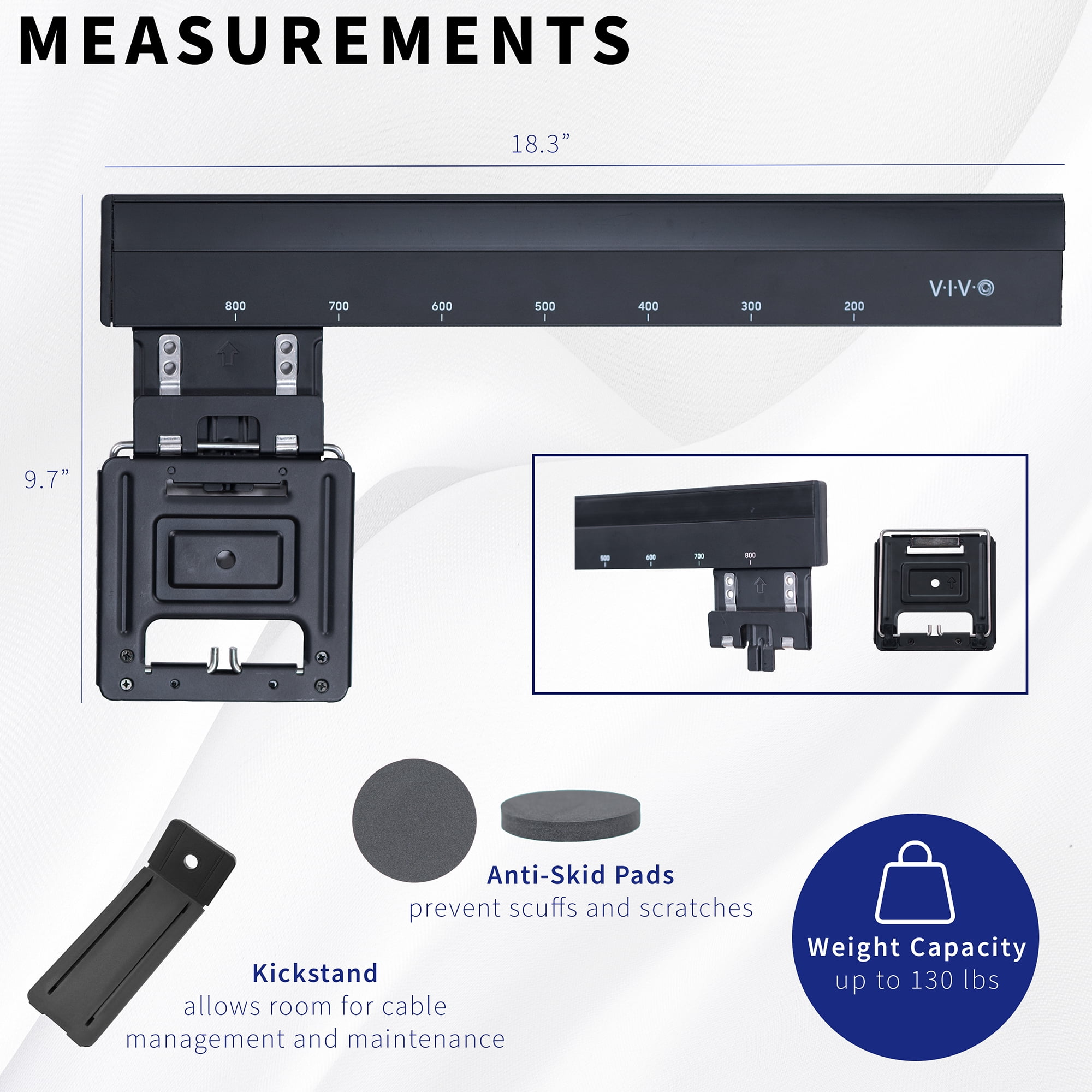 VIVO Universal Micro-Gap TV Wall Mount for up to 90 inch Screens