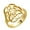 Gold, variant on Seed of Life Stainless Steel Ring Flower Shape Leaf Lotus Party Accessories