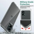 thumbnail image 4 of Clear Case for Motorola Moto G Play 2024, Aquaflex Semi-Flexible TPU [Shock Absorbing] Transparent Phone Cover, 4 of 5