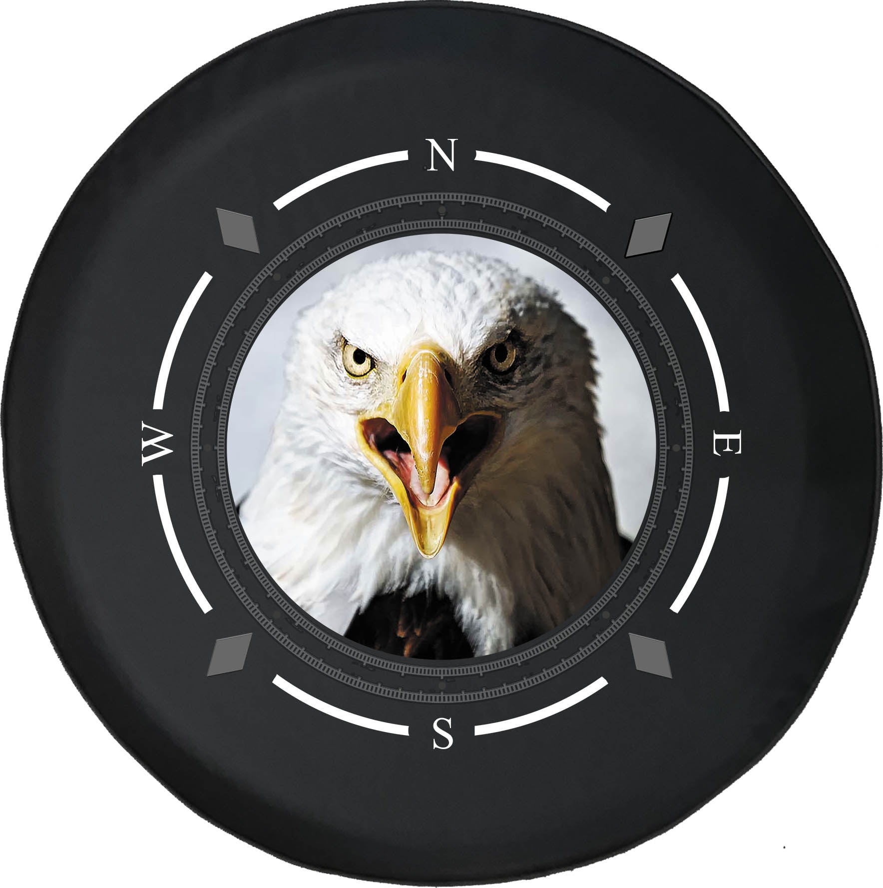 Spare Tire Cover Compass Screaming American Bald Eagle Patriotic Wheel  Covers Fit for SUV accessories Trailer RV Accessories and Many Vehicles 