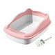 thumbnail image 1 of Caja de arena para gatos, orinal para gatitos, inodoro antisalpicaduras con cuchara para gatos de interior, semicerrado con lados altos para gatos, 1 of 8