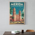 thumbnail image 6 of Vintage Retro Travel Poster Wall Decor Catedral De San Ildefonso Merida Mexico Colonial Cathedral Historic Print Print Poster, 6 of 8