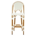 thumbnail image 2 of SAFAVIEH California Outdoor Patio Bar Stool, White, 2 of 12