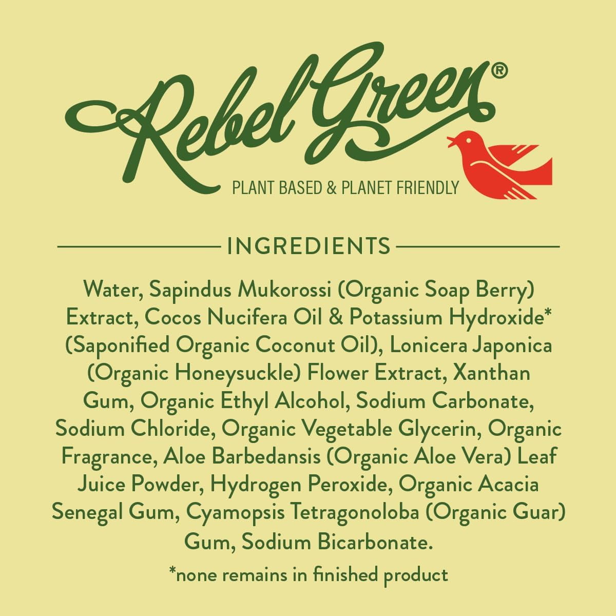 Rebel Green Organic Laundry Detergent - Natural Laundry Soap - Liquid Laundry Detergent with Dispenser Cup - Gentle Laundry Detergent - Fresh Peppermint & Lemon Scent - (68 Load Bottles, 2 Pack)