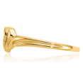 thumbnail image 3 of ICE CARATS 14K Solid Yellow Gold Heart Promise Anniversary Ring - 1mm Slim Band - Polished Women's, 3 of 8