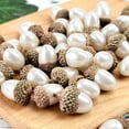 thumbnail image 4 of Artificial Large Acorn Ornaments, Faux Decorative Acorn with Natural Caps, Fake Acorn Decor, Fall Harvest Table Decoration, Thanksgiving Wreath Embellishment, Rustic Seasonal Home Craft Supply, 4 of 5