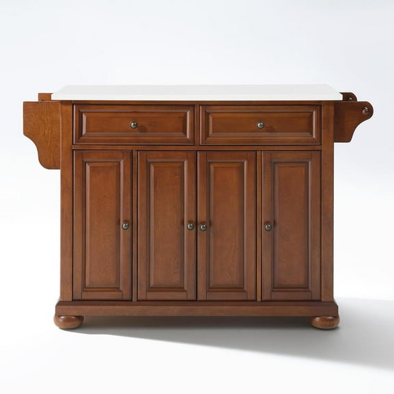 Crosley Furniture Alexandria Stone Top Full Size Kitchen Island/Cart