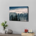 thumbnail image 6 of Foggy Forest Wall Art Green Nature Wall Decor for Living Room 12x16, Misty Mountain Landscape Canvas Picture Nordic Style Bathroom Pine Trees Wilderness Scenery Painting Artwork Home Decoration, 6 of 6