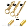 thumbnail image 4 of Pradog Cadena Para Collar De Perro, Cadena Dorada De 19 Mm C, 4 of 7