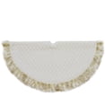 thumbnail image 2 of Northlight 48" Beige and Ivory Contemporary Christmas Tree Skirt, 2 of 3