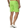 thumbnail image 4 of cllios Mens Shorts Solid Elastic Waist Mid Waist Loose Pockets Drawstring Short Pants, 4 of 4
