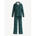 thumbnail image 5 of Joyspun Women’s Dreamy Soft Collection Long Sleeve Top and Pants Pajama Set, Sizes XS-4X, 5 of 5