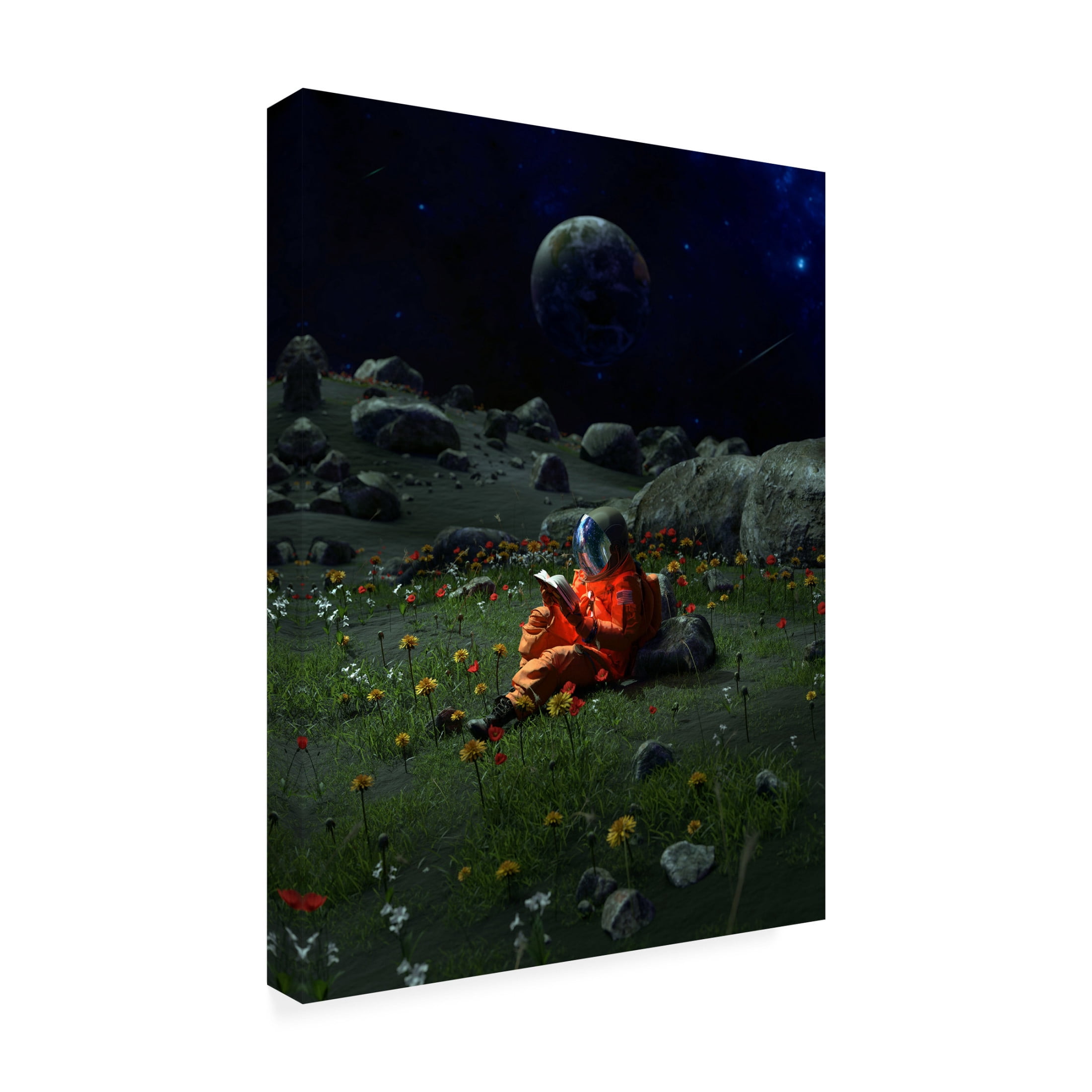 Canvas Wall Art - Francis Minoza 'Chapter Ix' Wall Art for Living Room, Bedroom, or Office Décor by Trademark Fine Art - 35 x 47 Inches