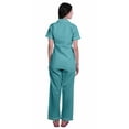 thumbnail image 4 of Moomaya Ensemble de Pyjama en Coton Imprimé à Col Cranté, Boutonné, pour Femmes, Tenue de Nuit, 4 of 6