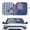 American Patriotic Palm Print, variant on HUIACONG Ocean Sea Turtle Sun Visor Protector Windshield Sun Shade Foldable UV & Heat Protection Easy Storage Car Windshield Sun Shade Shield Cover for Front Window Trucks
